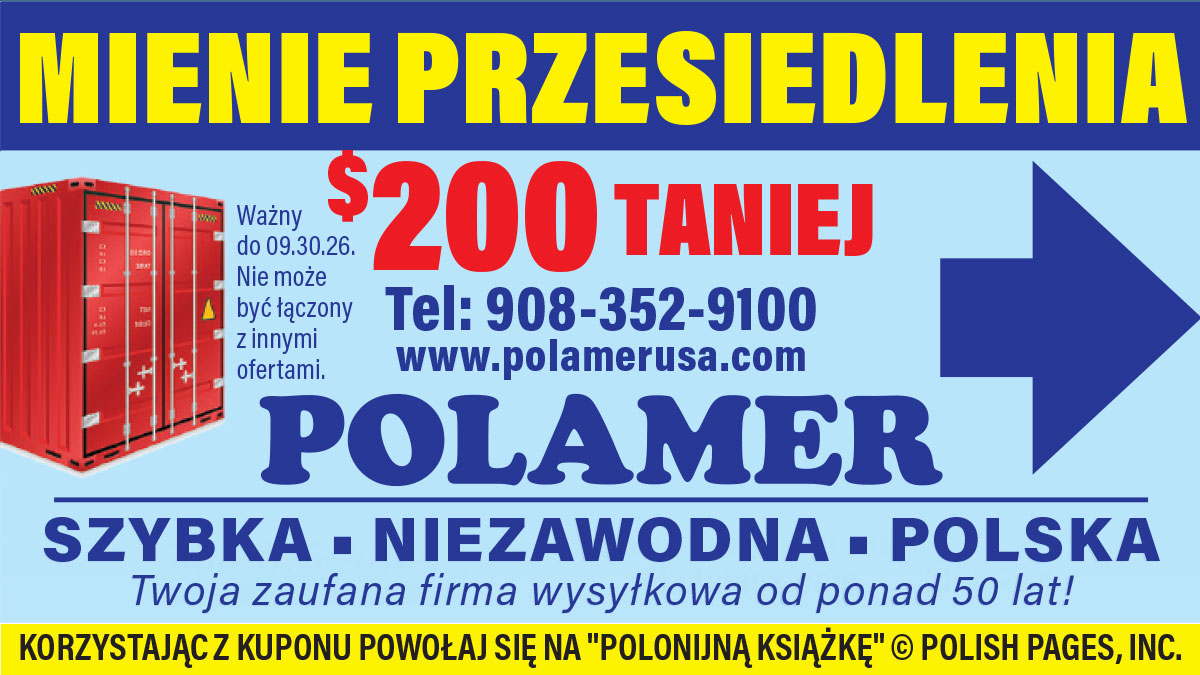 Kupon polamer mienie przesiedlencze kontener do polski z usa