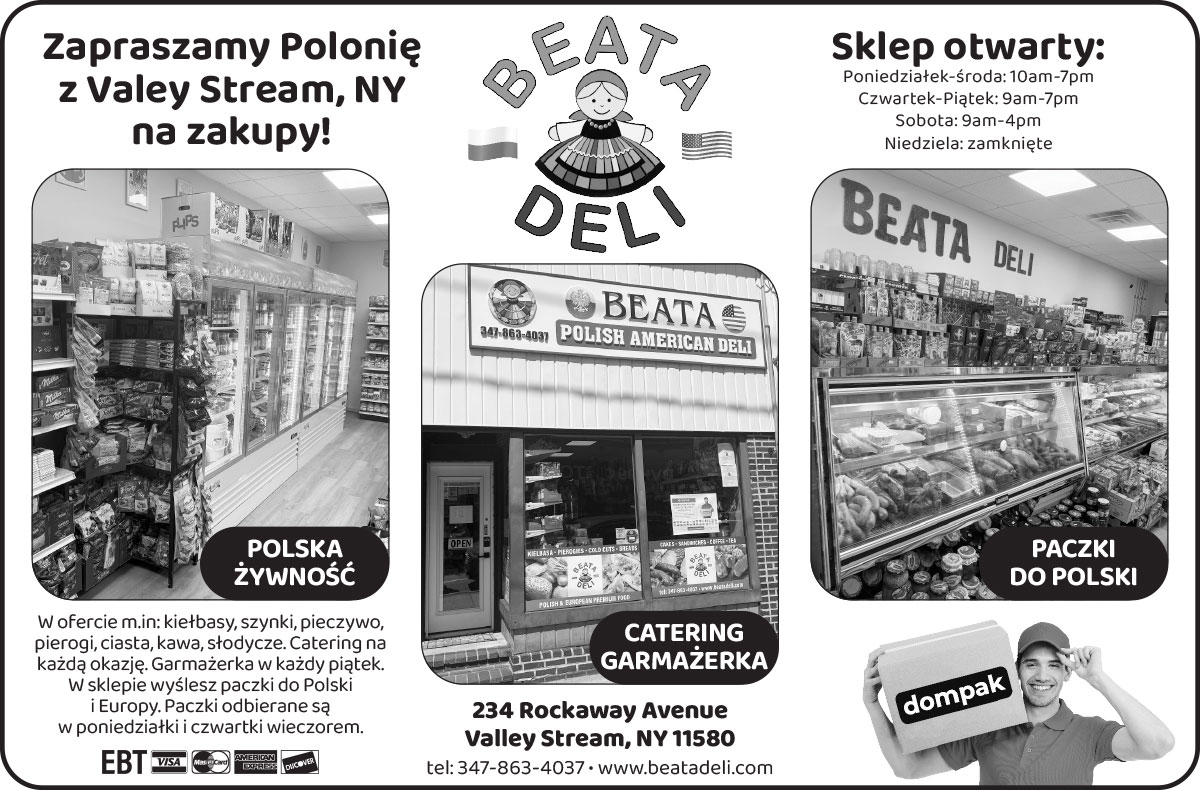 Reklama beata deli polski sklep spozywczy valley stream nowy jork