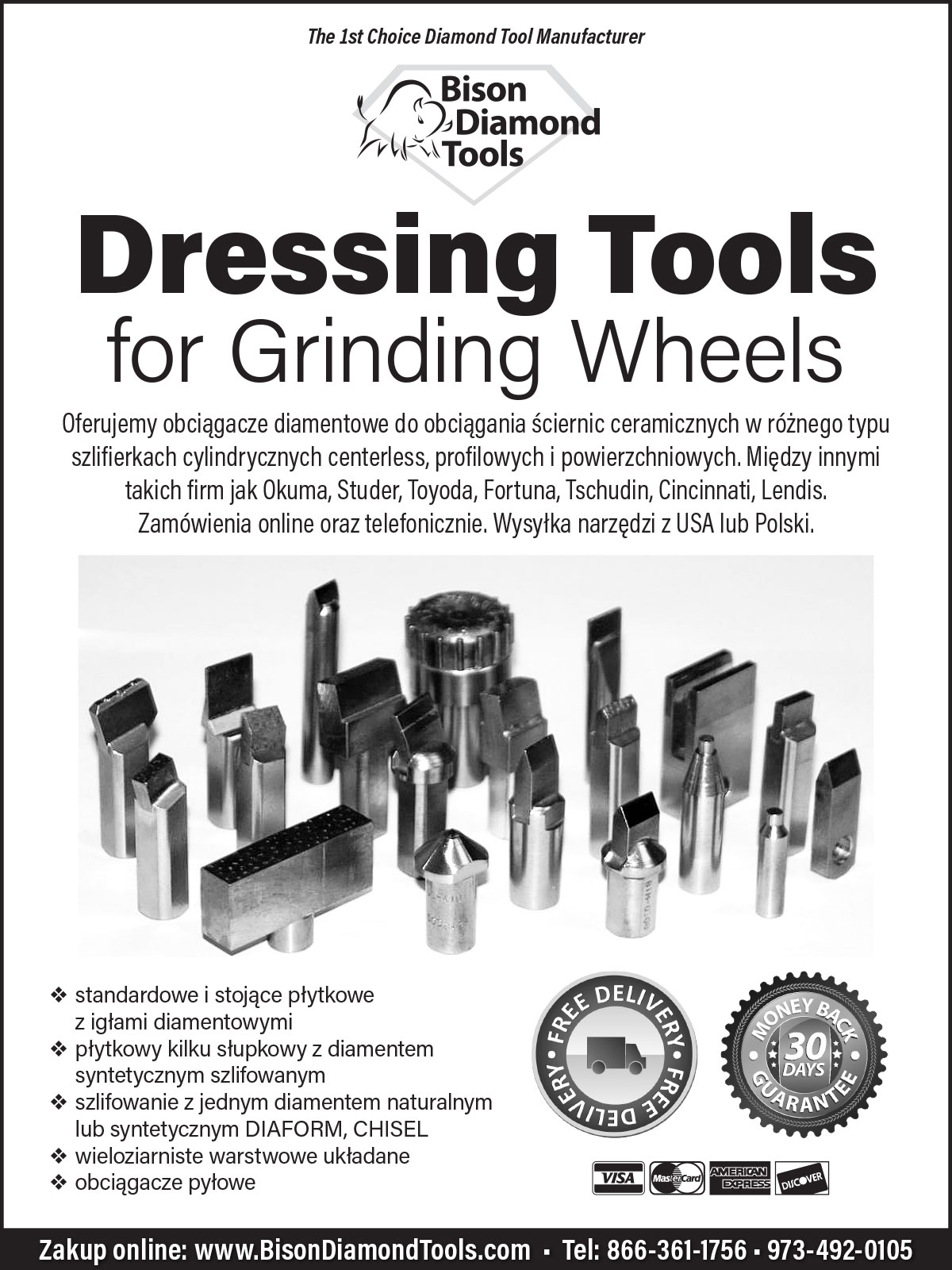 Reklama bison diamond tools narzedzia diamentowe online usa