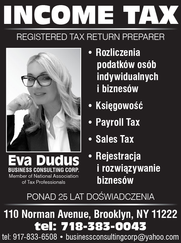 Reklama business consulting podatki ksiegowosc brooklyn nowy jork