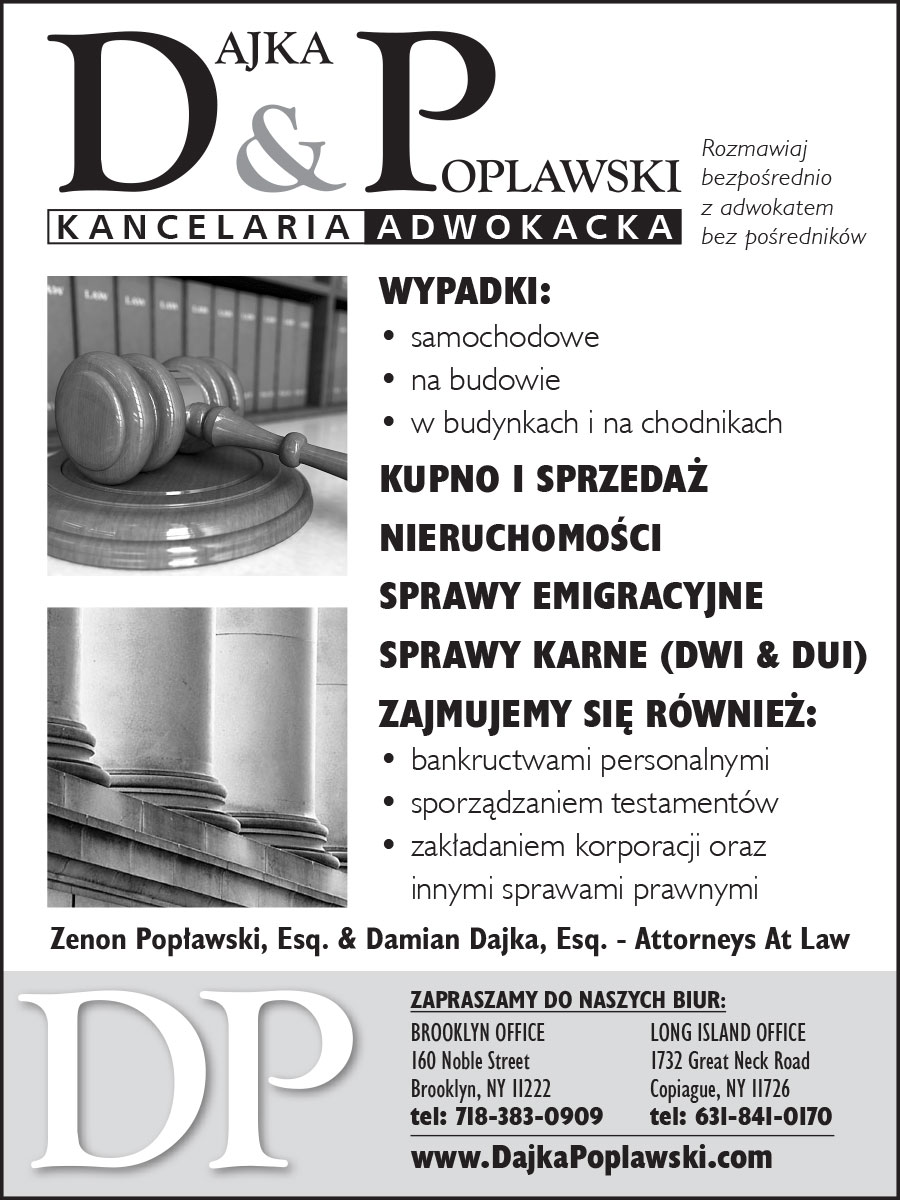 Reklama dajka poplawski wypadki w pracy odszkodowania brooklyn nowy jork