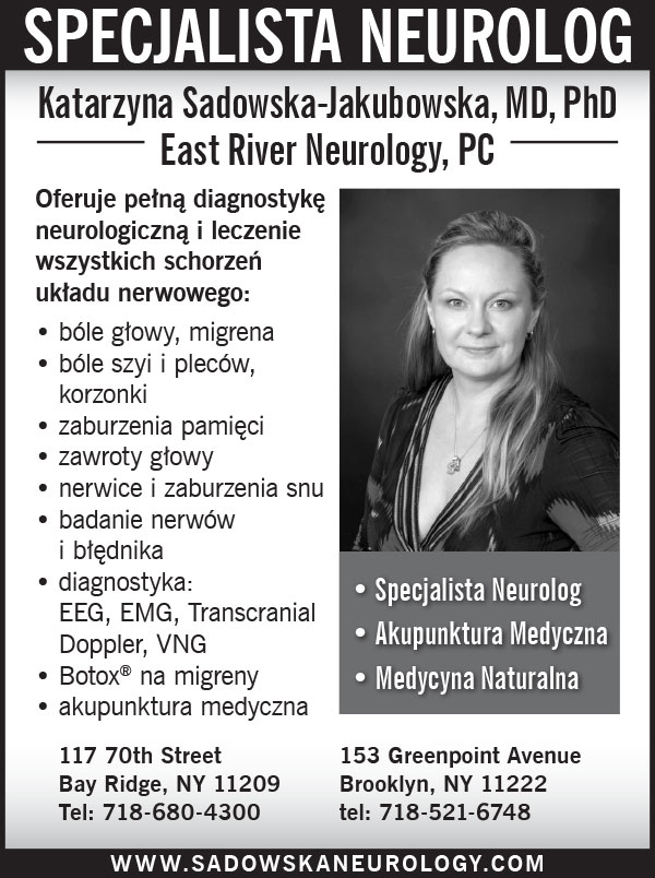 Reklama east river neurology neurolog bay ridge nowy jork