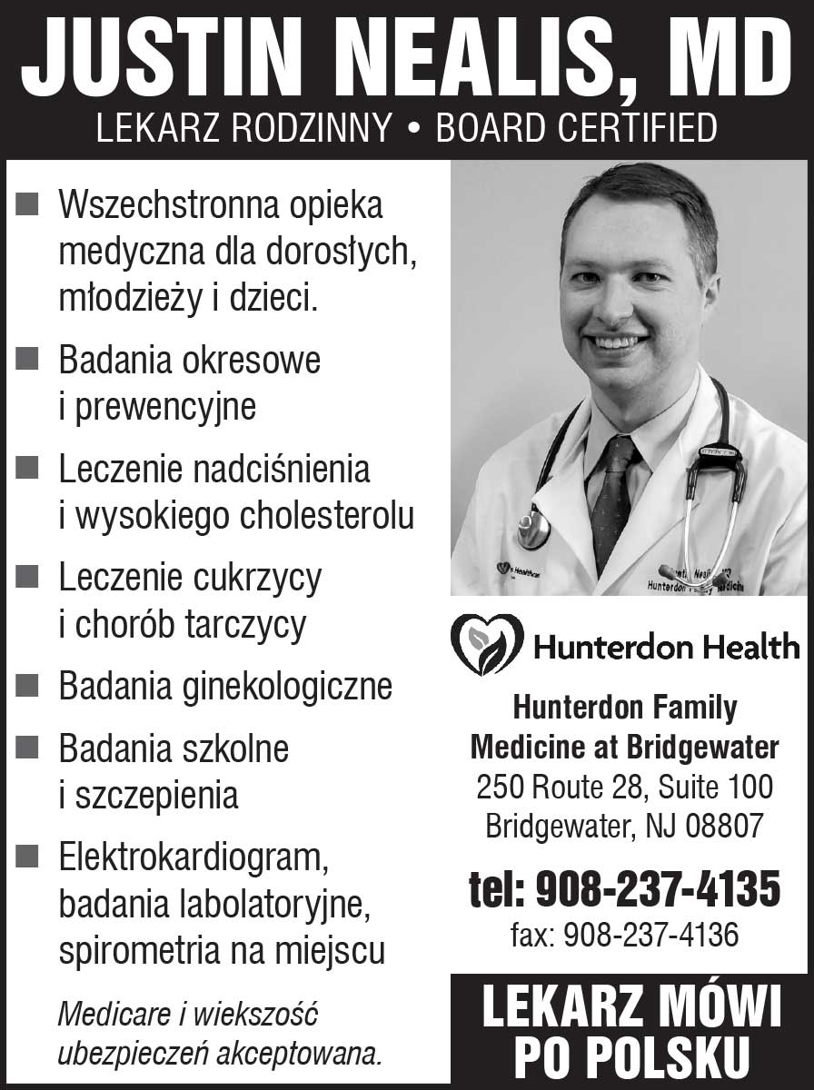 Reklama hunterdon health internista lekarz pierwszego kontaktu bridgewater new jersey