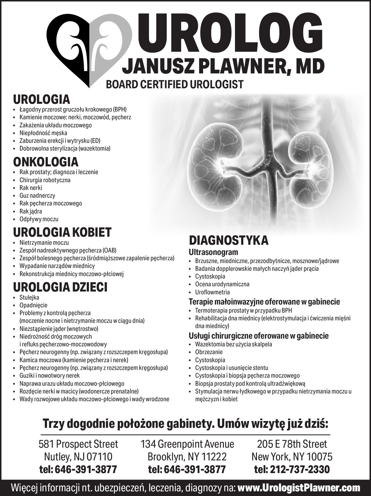 Reklama janusz plawner urolog new york nowy jork