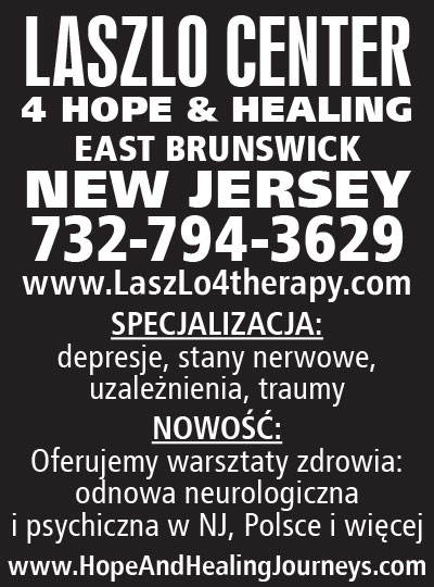 Reklama laszlo center 4 hope healing psycholog psychoterapeuta east brunswick new jersey
