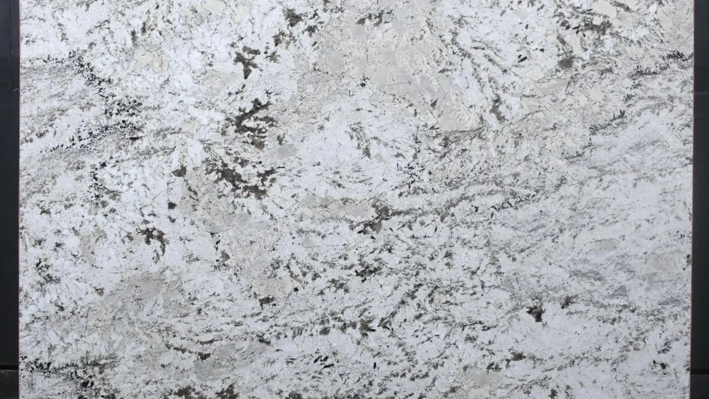 Granite slab in a stone warehouse