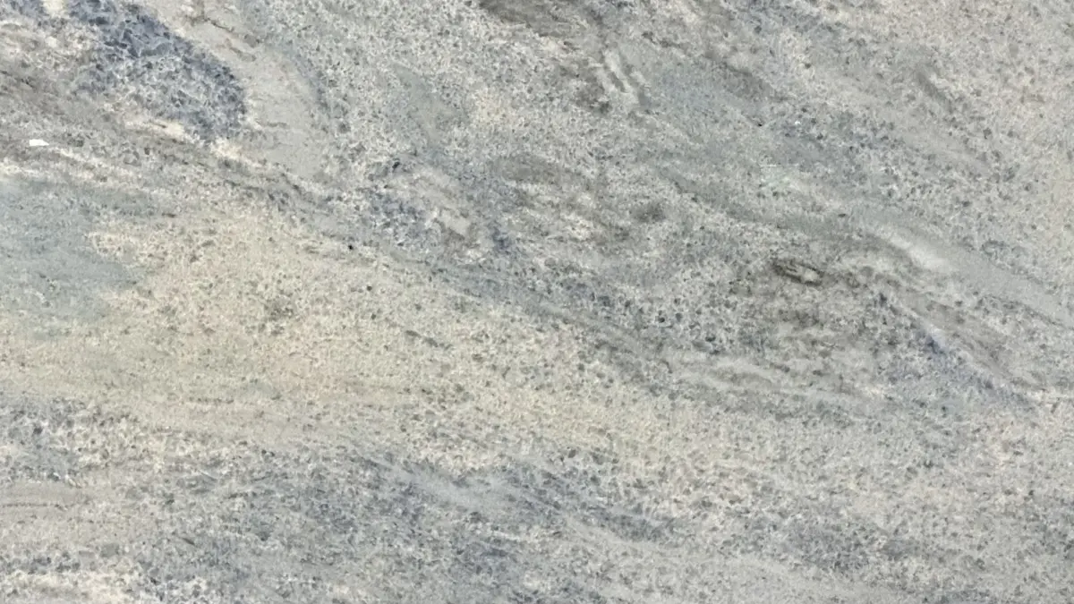 Slab of light marble with gray veining